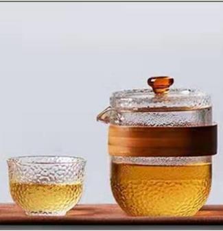 耐温玻璃茶具锤纹茶具出口东南亚之精品